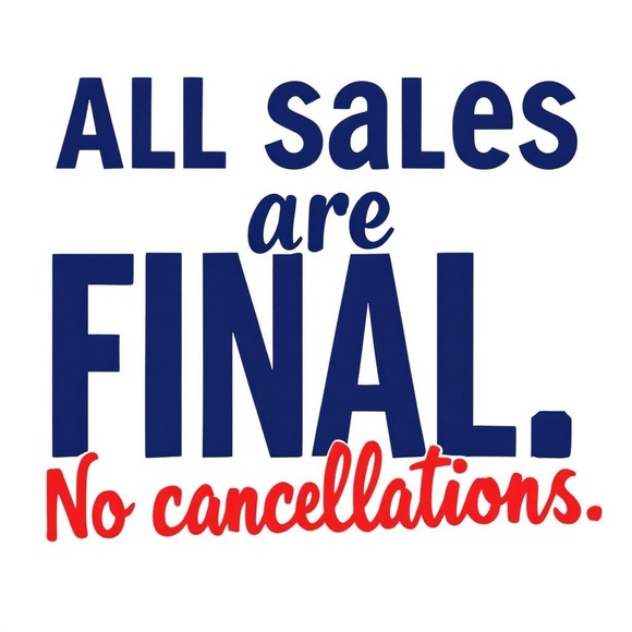 All Sales Are Final - Picture 1 of 1